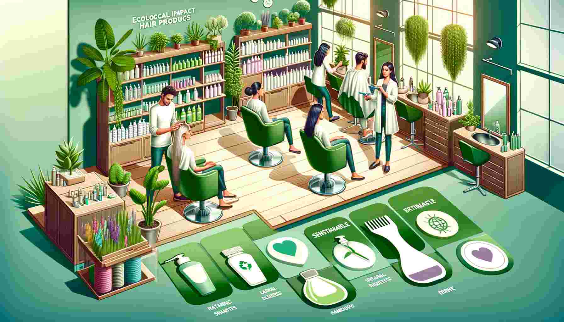 Impact écologique des produits de coiffure et alternatives durables pour les salons